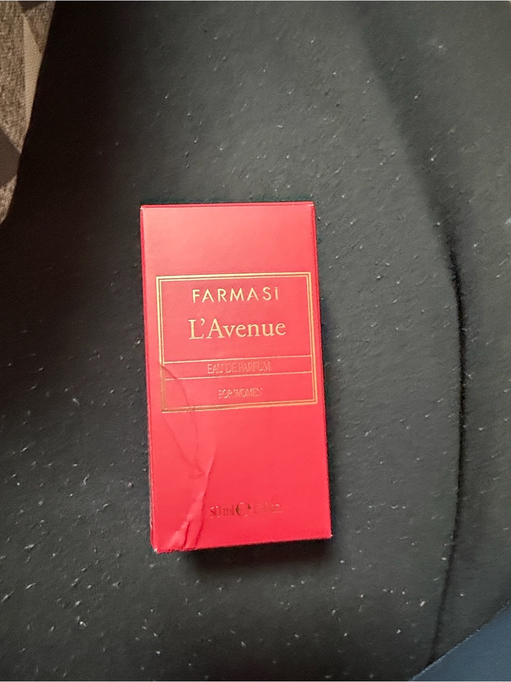 Farmasi Red Fragrance Box with Gold Accent